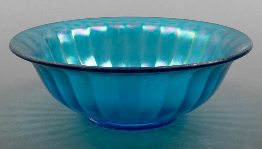 Blue Fired Glass Bowl