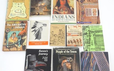 Books: A quantity of reference books on the subject of Indian and Native American artefacts to