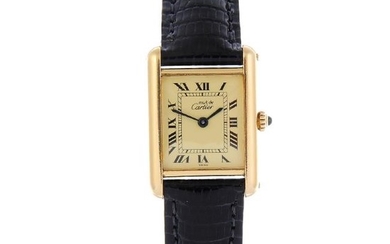 CARTIER - a Must de Cartier Tank Louis wrist watch.