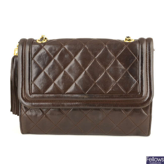 CHANEL - a vintage quilted Tassel Flap handbag.