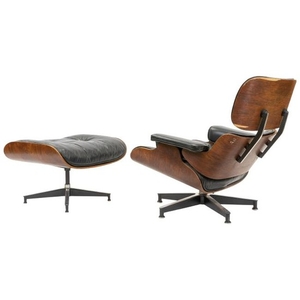 Charles & Ray Eames - Rosewood Lounge and Ottoman