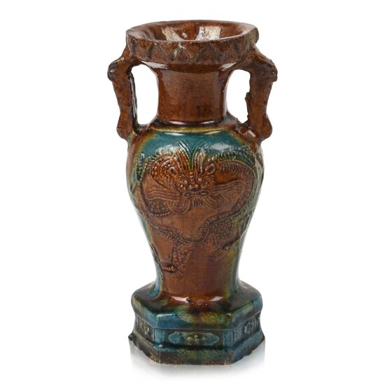 Chinese Ming Pottery Altar Vase