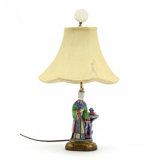 Chinese Porcelain Figural Table Lamp