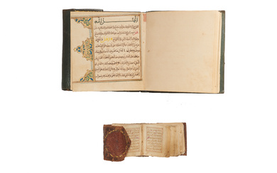 Coran talismanique et pochette en tissu.