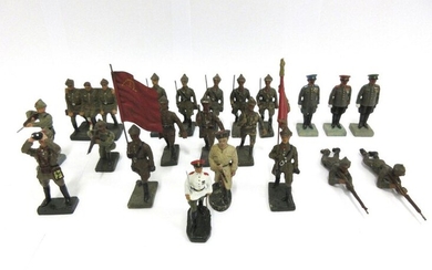 DURSO, 21 pieces still in composition, "Red Army",...
