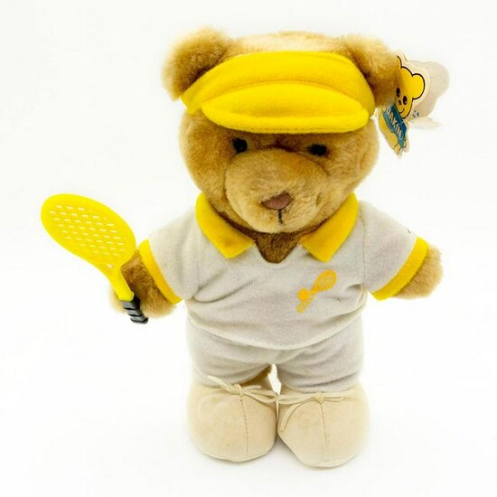 Dakin Vintage Collectable Teddy Bear, Tennis Pro 316550