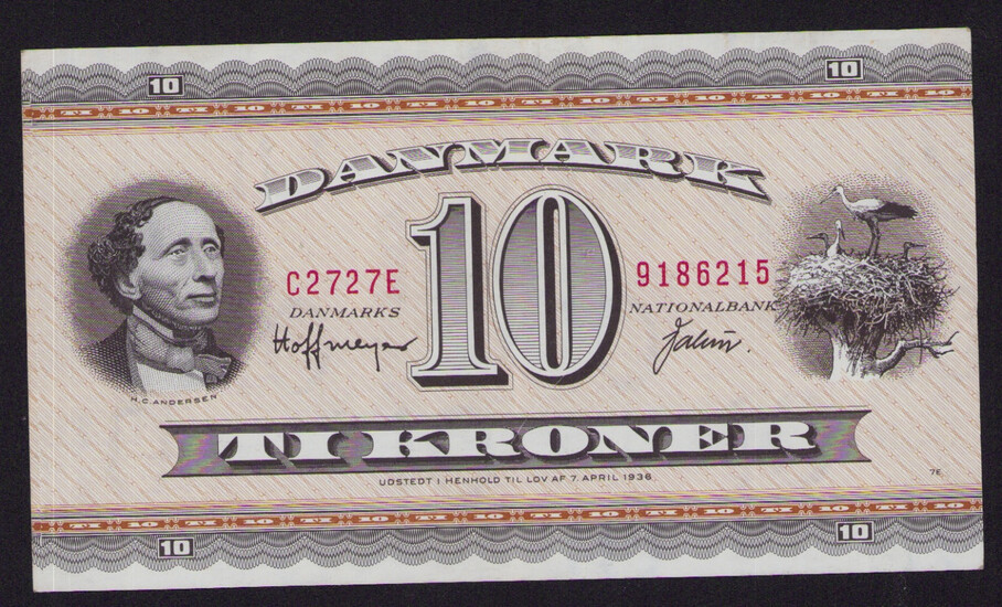 Denmark 10 kroner 1936