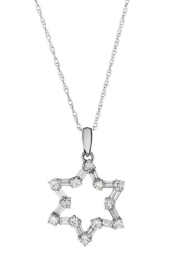Diamond "Star of David" Pendant with Chain