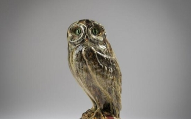 Emile Gallé, Owl, c. 1889
