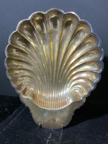 FLEURON Silver Plated Scallop Shell Dish, France