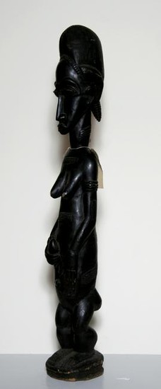 Fertility Figure, Carved Wood and Paint African or