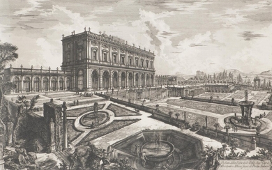 Giovanni Battista PIRANESI (1720-1778) "Veduta della Villa dell Em.o Sign Card. Alesandro Albani (…)", 1769