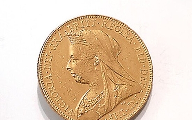 Gold coin, Sovereign, Great Britain, 1900 ,...