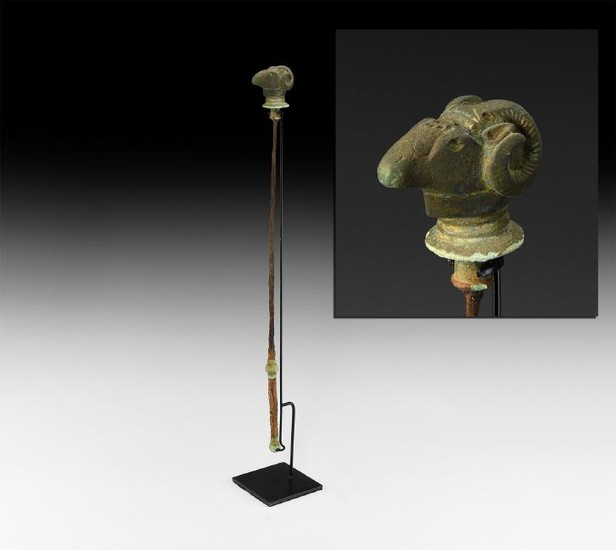 Greek Ram-Headed Ceremonial Sceptre
