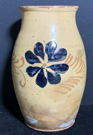 Handmade Antique Collectible French Ceramic Vessel