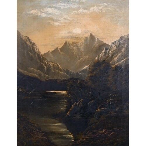 Horace Belton (19th Century) British. A Mountainous River La...