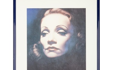 Hugh Hefner | Gottfried Helnwein Signed Limited-Edition Marlene Dietrich Print