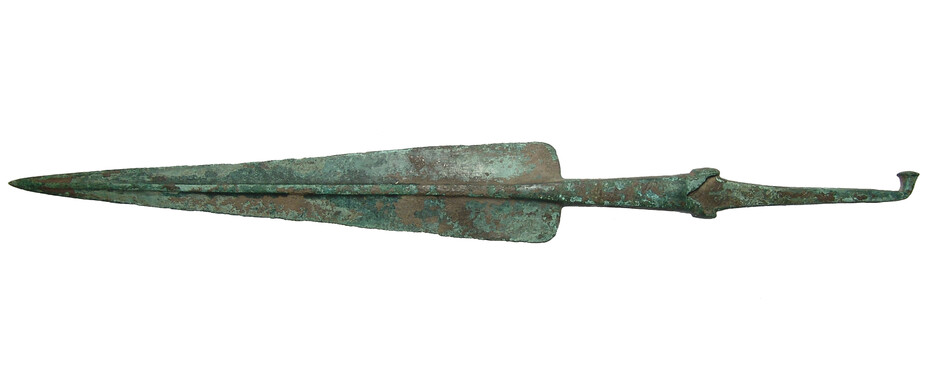 Impressive Near Eastern bronze javelin/spear head