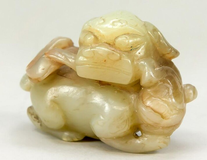 Jade carving, China, 19th c., celad