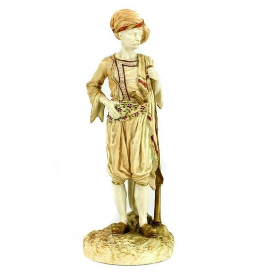 James Hadley Royal Worcester Porcelain Figurine c1900