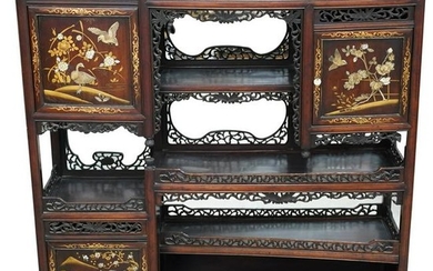 Japanese Mother of Pearl Inlaid Etagere
