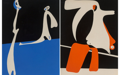 Joan Miro (1893-1983), Untitled I and II (two works), from Cahiers d'art (1934)