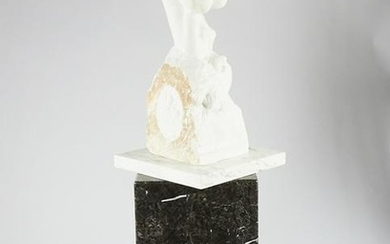 John Fisher Italian Carrera Marble Sculpture