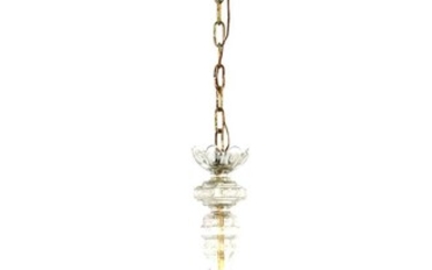 (-), Classic crystal 8-armed crown lamp, 110 cm...