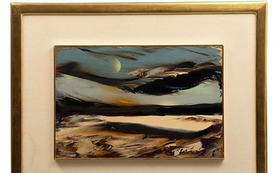 LEONARDO NIERMAN, Abstracto, Firmado Acrílico sobre masonite, 40 x 60 cm