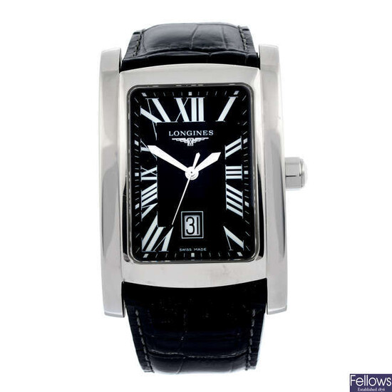 LONGINES - a stainless steel DolceVita wrist watch, 34mm.