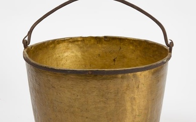 Large Brass Cauldron