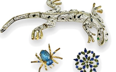 Large Lizard Fashion Brooch and More