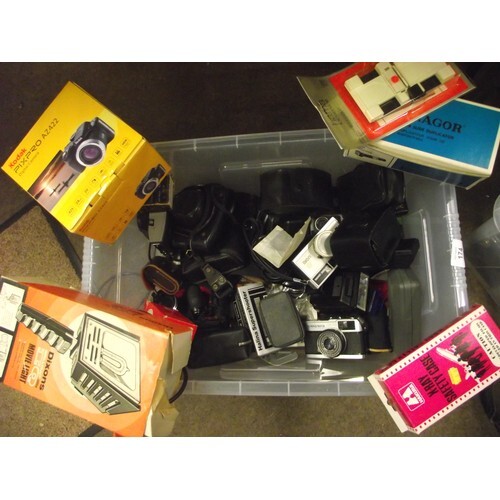 Large amount of Retro cameras and accessories.