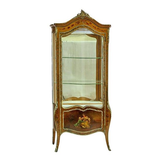 Late 19Th/Early 20Thc French Curio Cabinet