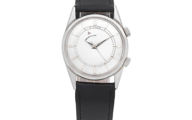 LeCoultre. A stainless steel manual wind wristwatch with alarm Memovox, Ref 2404, Circa 1960
