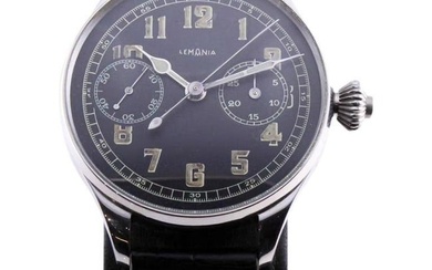 Lemania Steel Oversized Chronograph with