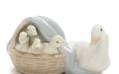 Lladró "Ducklings" Porcelain Figurine Designed by Juan Huerta