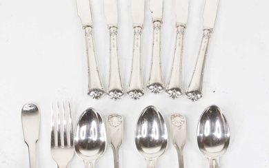 Lot details A set of five Victorian silver teaspoons, in...