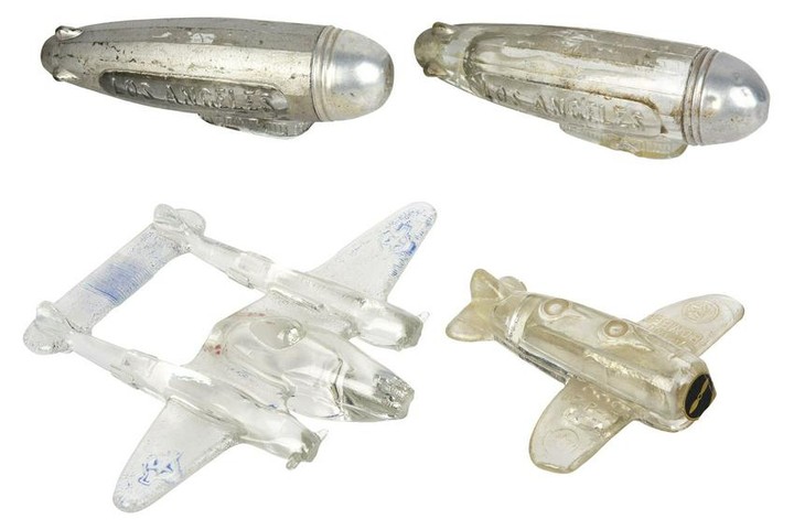 Lot of 4: Aeronautical Candy Containers.
