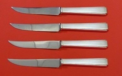 Modern Classic by Lunt Sterling Silver Steak Knife Set 4pc HHWS Custom 8 1/2"
