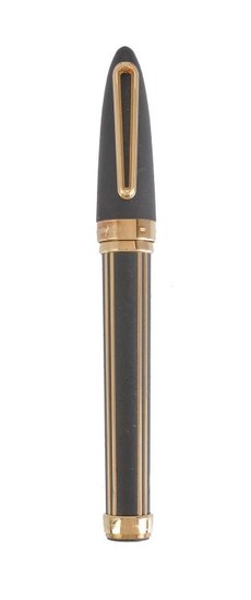 Montegrappa, 32nd America's Cup, a limited edition gold coloured and rubberised fountain pen