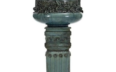 Monumental Liberty cache-pot on a quadrangular section