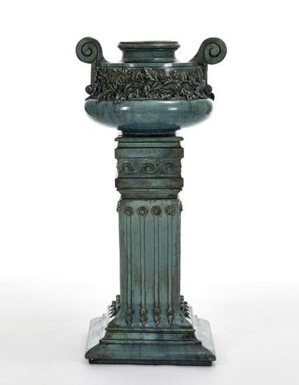 Monumental Liberty cache-pot on a quadrangular section