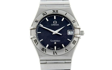 OMEGA - a Constellation bracelet watch. Stainless steel case with chapter ring bezel. Case width