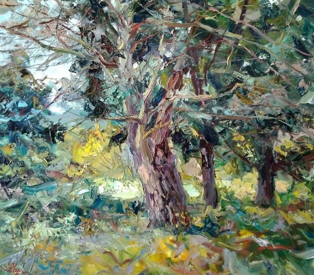 Oil painting Forest Glade Alexander Nikolaevich