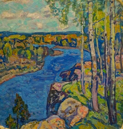 Oil painting Natural landscape Gaiduk Viktor