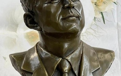 Original Mavchi President John Fitzgerald Kennedy Bronze Sculpture