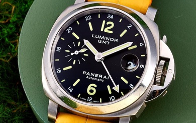 PANERAI | LUMINOR GMT, REF.PAM00244, A STAINLESS STEEL DUAL TIME...