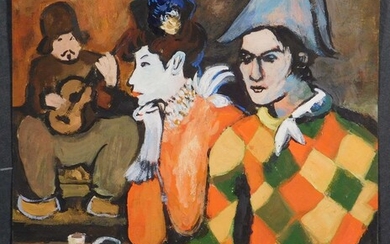 Pablo Picasso, Manner of: Harlequin