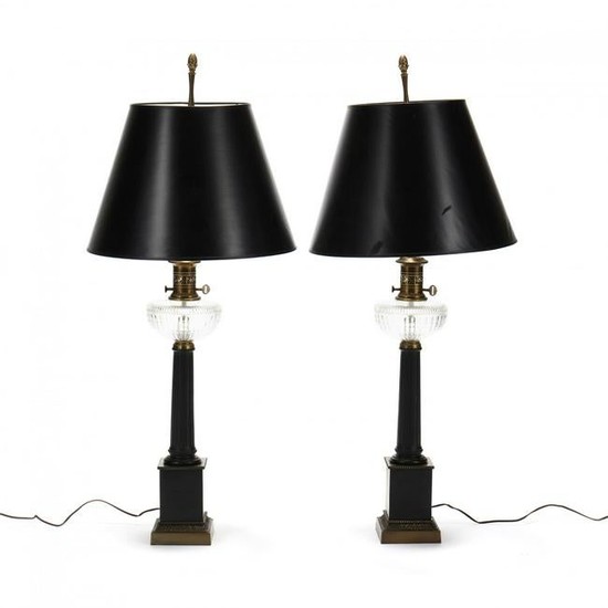 Paul Hanson, Pair of Neoclassical Style Table Lamps